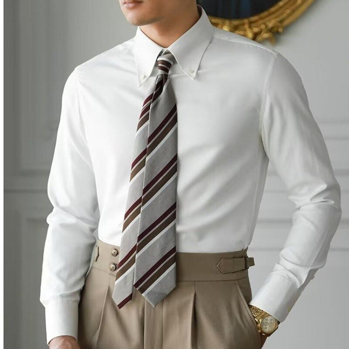 White Tuxedo Shirt - AntoniosClothing - White