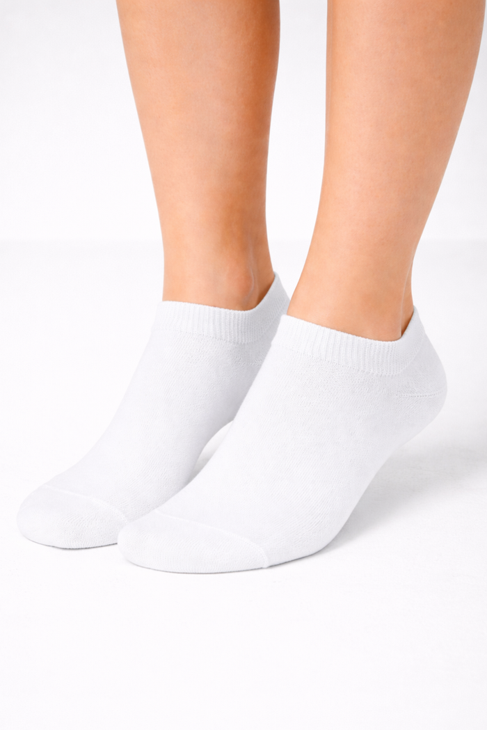 White ultra-short socks