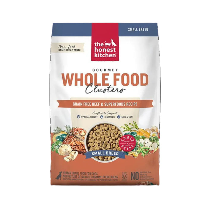 The Honest Kitchen Whole Food Clusters Small Breed grain free beef and superfoods recipe 20lb bag