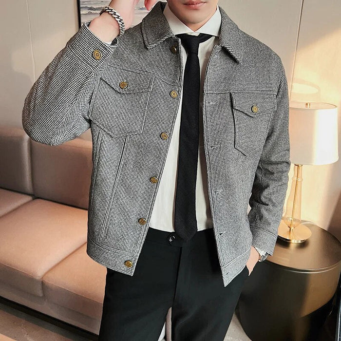 WINT casual jacket - AntoniosClothing - Coffee