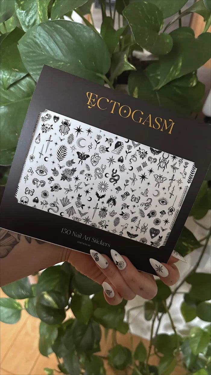 Witchy Nail Stickers in Black