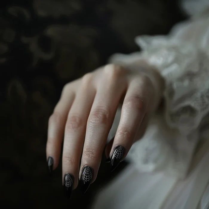 Witchy Nail Stickers in Silver