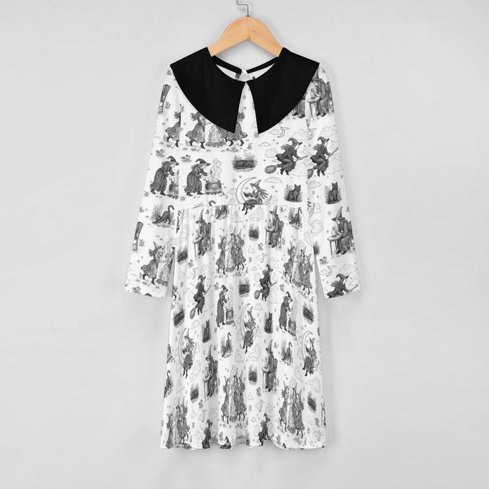 Witchy Toile Collared Dress (Kids) - PRE ORDER