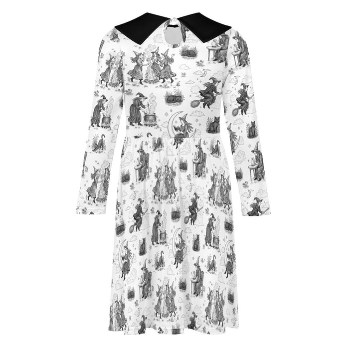 Witchy Toile Collared Dress (Kids) - PRE ORDER