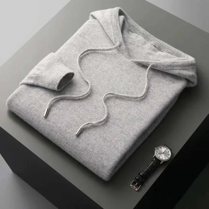 Wool cold season sweater - AntoniosClothing - Light gray