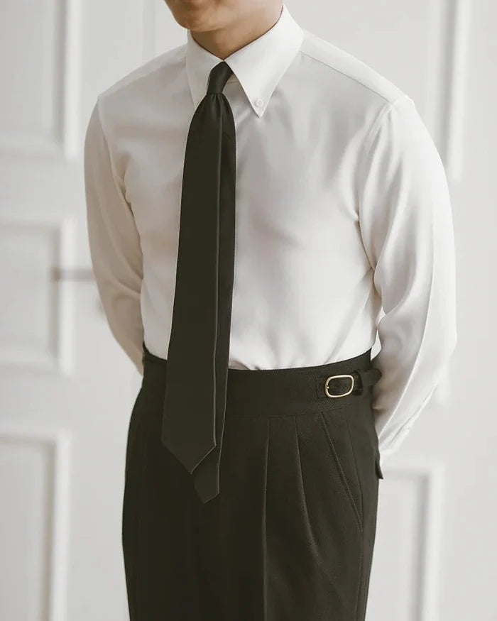 Wrinkle resistant business shirt designer fit - AntoniosClothing - Gray