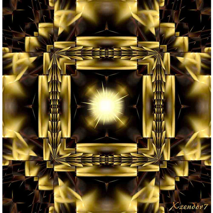 Golden Terrace of Light Gloss Poster Printed | Wallhogs