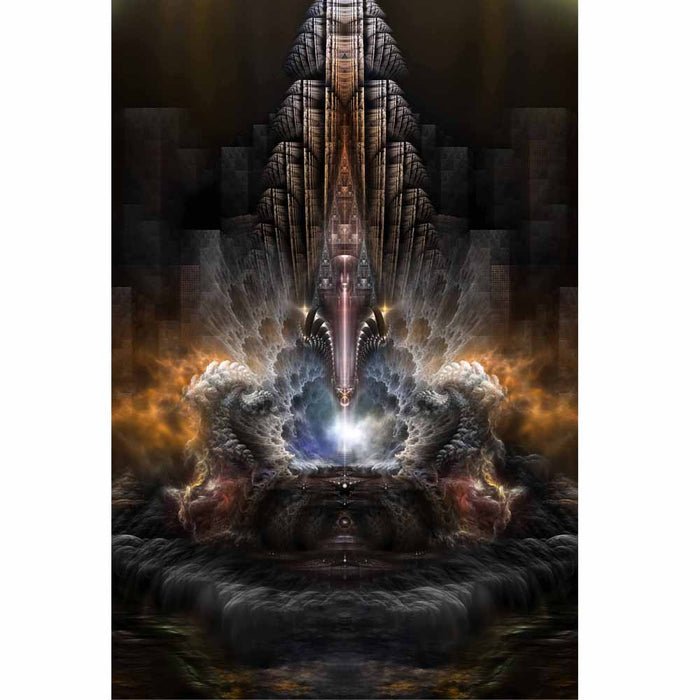 Path of Shadows Fractal Art Wall Decal Printed | Wallhogs
