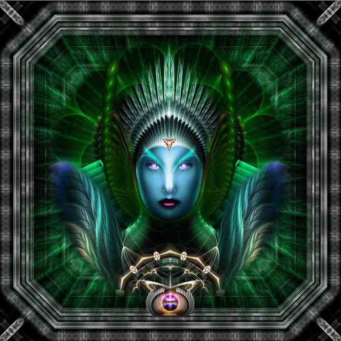 Riddian Queen Emerald Portrait Wall Decal Printed