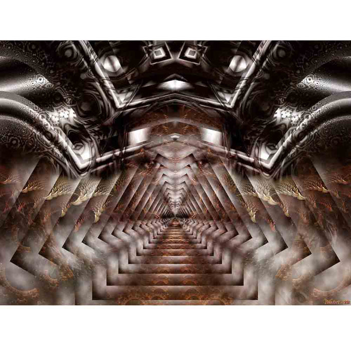 Tri-Particle Ring Tunnel Gloss Poster Printed | Wallhogs
