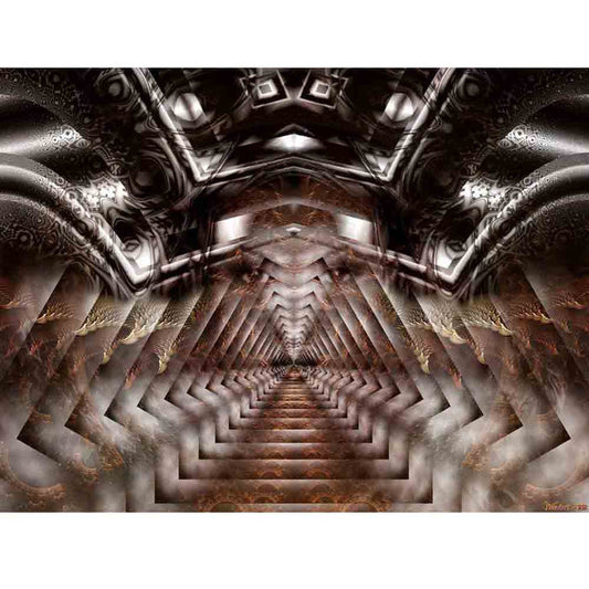Tri-Particle Ring Tunnel Gloss Poster Printed | Wallhogs