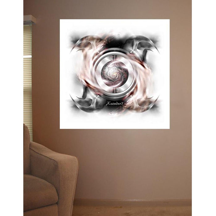 Whip Quad Silver Stellar Cloud Burst Gloss Poster