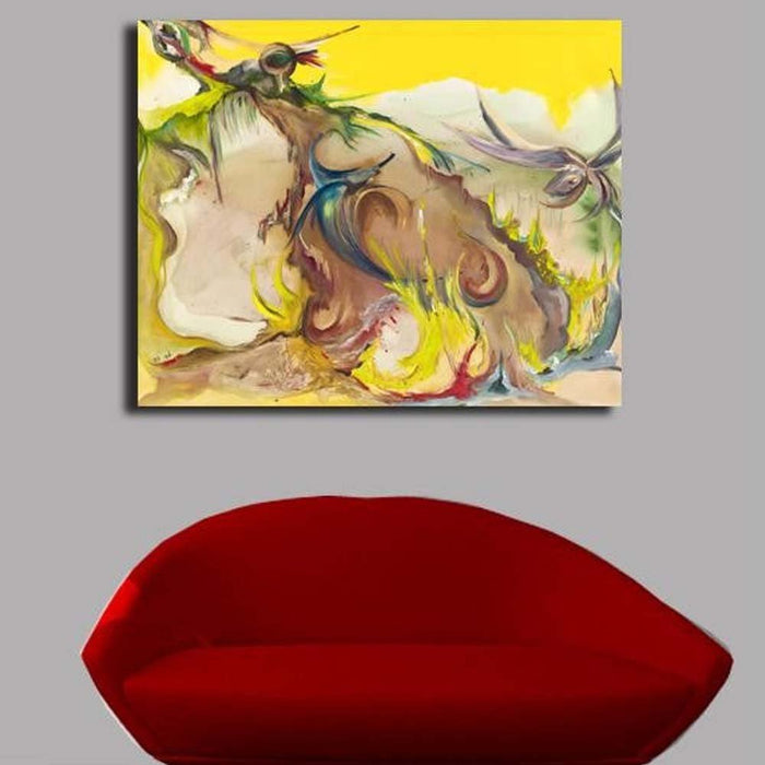 Yosi Amir XL Fine Art Canvas Print Installed | Wallhogs