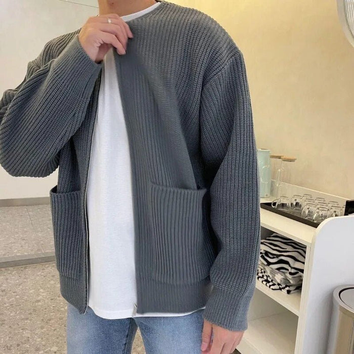 ZIP Cardigan - AntoniosClothing - Apricot