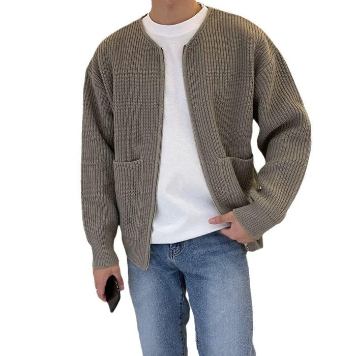 ZIP Cardigan - AntoniosClothing - Apricot