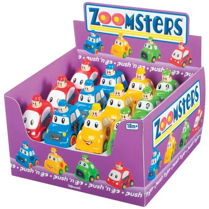 Zoomsters Push and Go Cars Assorted